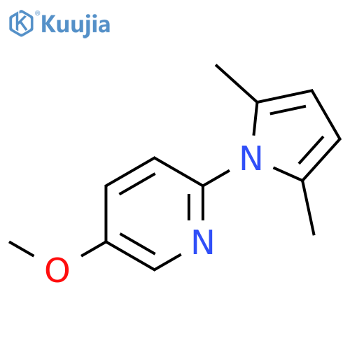 2-(2,5-Dimethyl-1H-pyrrol-1-yl)-5-methoxypyridine structure