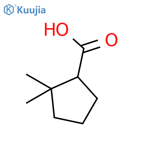 2,2-dimethylcyclopentane-1-carboxylic acid structure