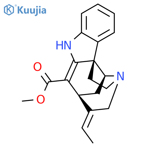 Curan-17-oicacid, 2,16,19,20-tetradehydro-, methyl ester, (19E)- structure