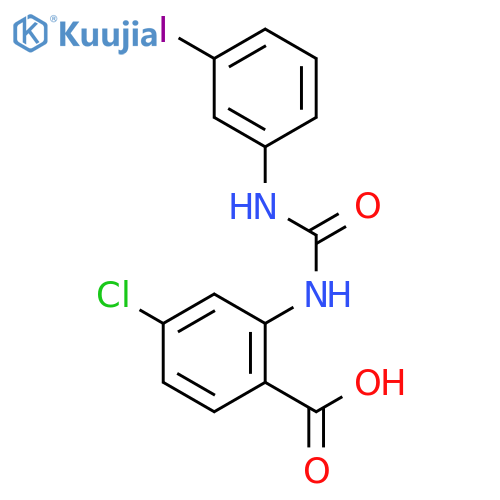 4-chloro-2-[(3-iodophenyl)carbamoylamino]benzoic Acid structure