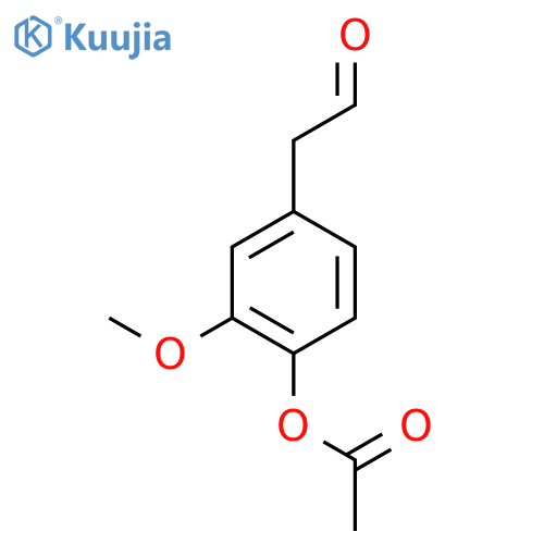 2-Methoxy-4-(2-oxoethyl)phenyl acetate structure