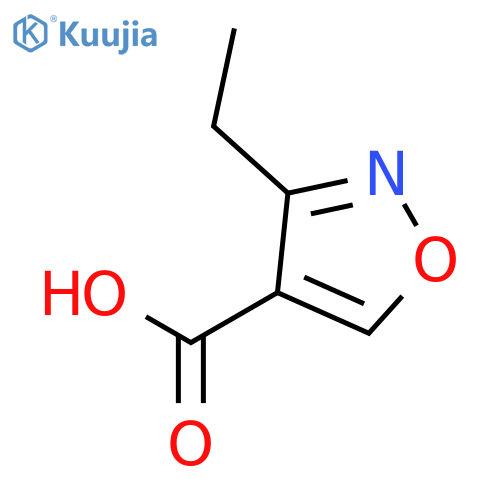 3-ethyl-1,2-oxazole-4-carboxylic acid structure