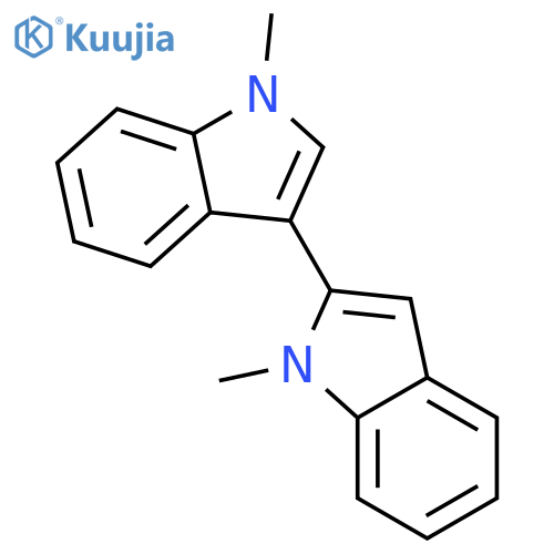 2,3'-Bi-1H-indole,1,1'-dimethyl- structure