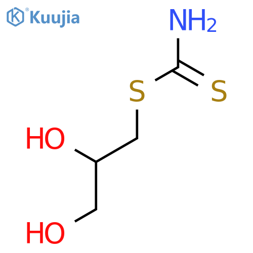 Carbamodithioic acid, 2,3-dihydroxypropyl ester structure
