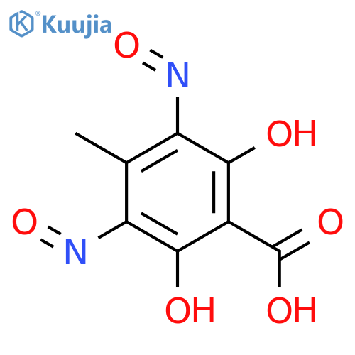 Benzoic acid,2,6-dihydroxy-4-methyl-3,5-dinitroso- structure