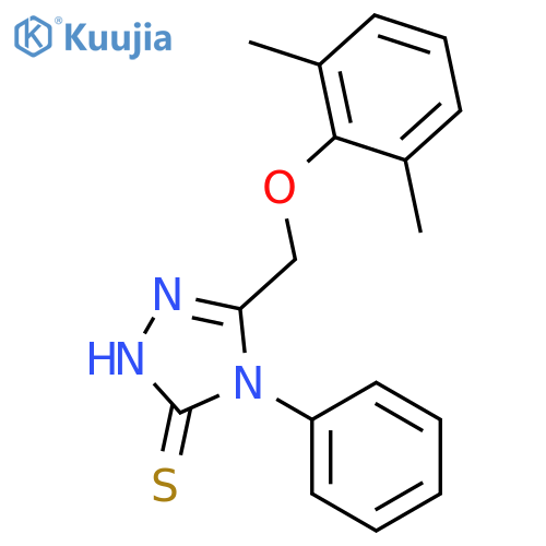 5-(2,6-dimethylphenoxy)methyl-4-phenyl-4H-1,2,4-triazole-3-thiol structure