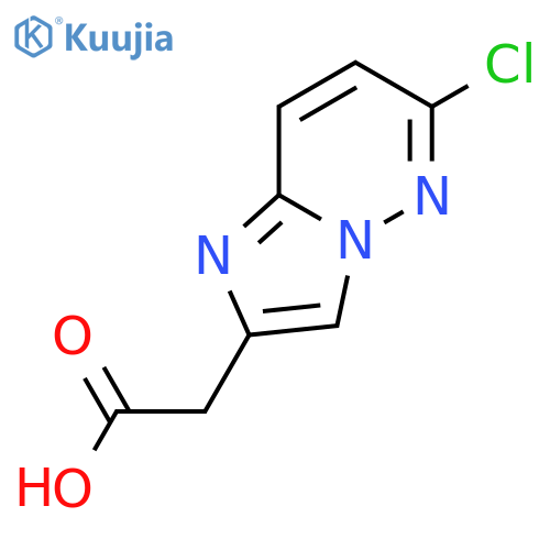 2-{6-chloroimidazo[1,2-b]pyridazin-2-yl}acetic acid structure