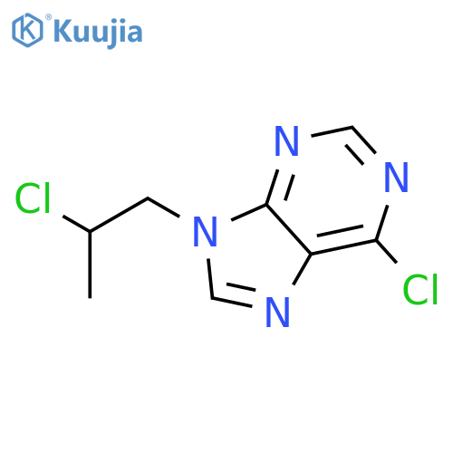 9H-Purine, 6-chloro-9-(2-chloropropyl)- structure