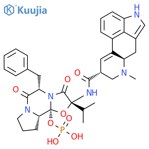 5alpha-Benzyl-12-hydroxy-2-isopropylergotaman-3,6,18-trione phosphate structure