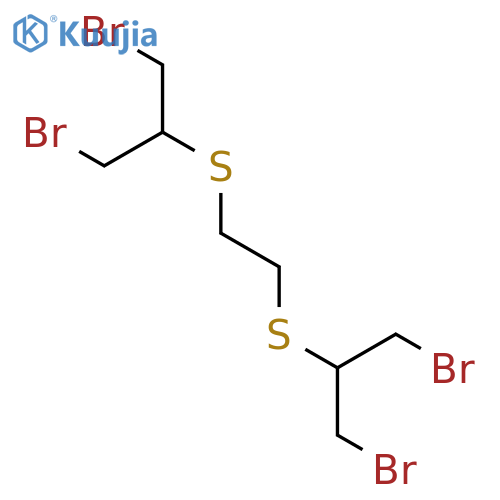 PROPANE, 2,2'-[1,2-ETHANEDIYLBIS(THIO)]BIS[1,3-DIBROMO- structure