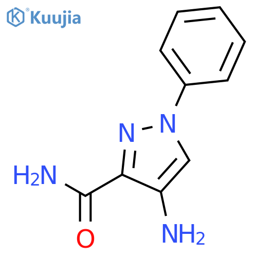 1H-Pyrazole-3-carboxamide, 4-amino-1-phenyl- structure