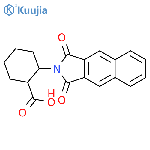 (1S,2S)-2-(Naphthalene-2,3-dicarboximido)cyclohexanecarboxylic Acid structure