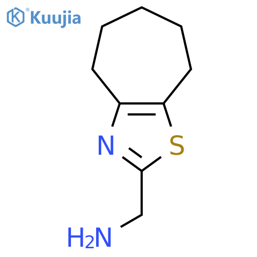 {4H,5H,6H,7H,8H-cycloheptad1,3thiazol-2-yl}methanamine structure