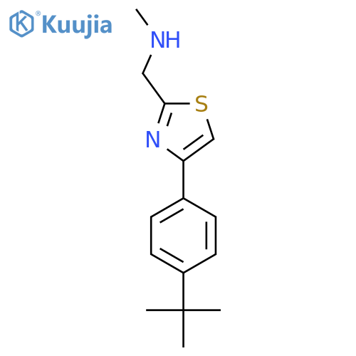 {4-(4-Tert-butylphenyl)-1,3-thiazol-2-ylmethyl}(methyl)amine structure