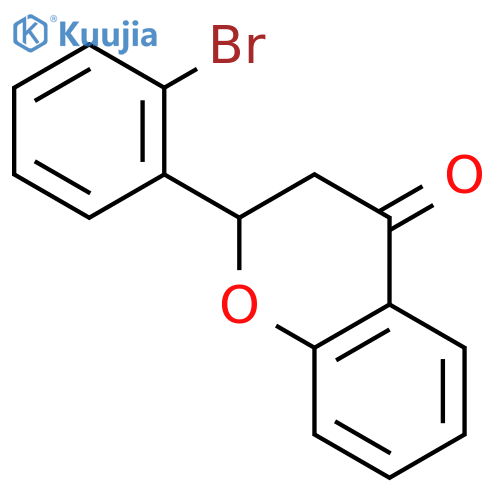 4H-1-Benzopyran-4-one, 2-(2-bromophenyl)-2,3-dihydro- structure