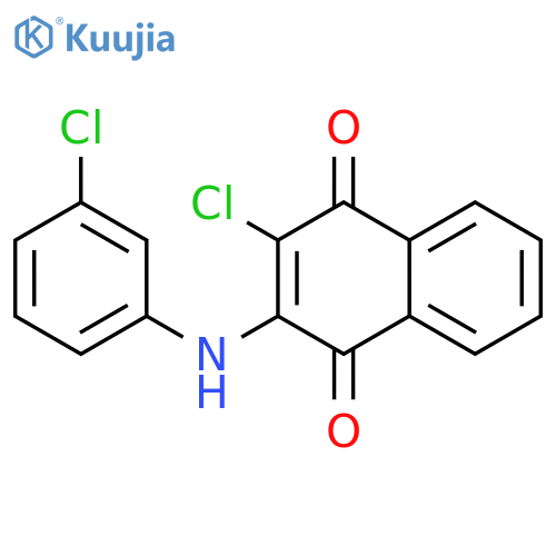 1,4-Naphthalenedione,2-chloro-3-[(3-chlorophenyl)amino]- structure