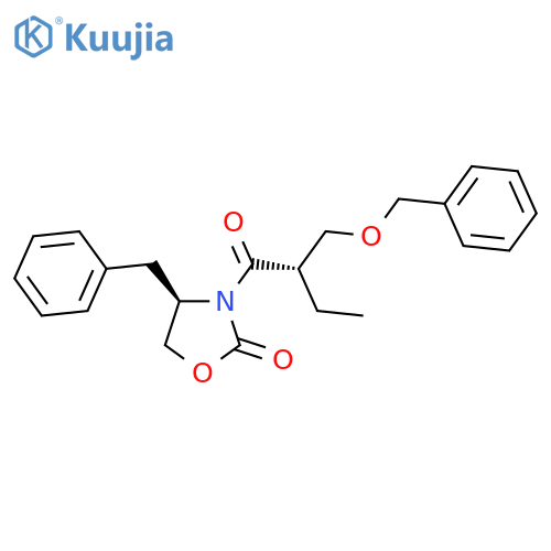 (4R)-4-Benzyl-3-[(2S)-2-[(benzyloxy)methyl]butanoyl]-1,3-oxazolidin-2-one structure
