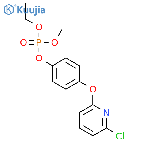 PHOSPHORIC ACID, 4-[(6-CHLORO-2-PYRIDINYL)OXY]PHENYL DIETHYL ESTER structure