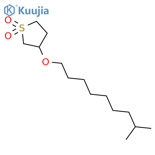 Thiophene, tetrahydro-3-(isodecyloxy)-, 1,1-dioxide structure