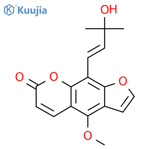 9-[(E)-3-Hydroxy-3-methylbut-1-enyl]-4-methoxyfuro[3,2-g]chromen-7-one structure