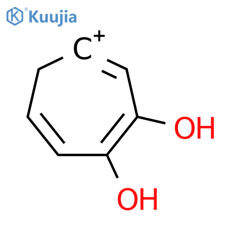 1,3,5-Cycloheptatrien-1-ylium, 3,4-dihydroxy- structure