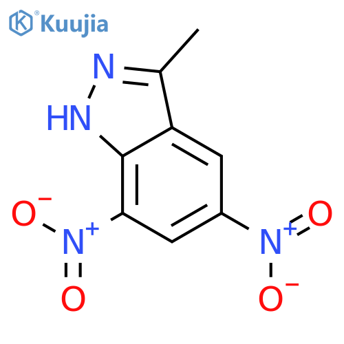3-Methyl-5,7-dinitro-1H-indazole structure
