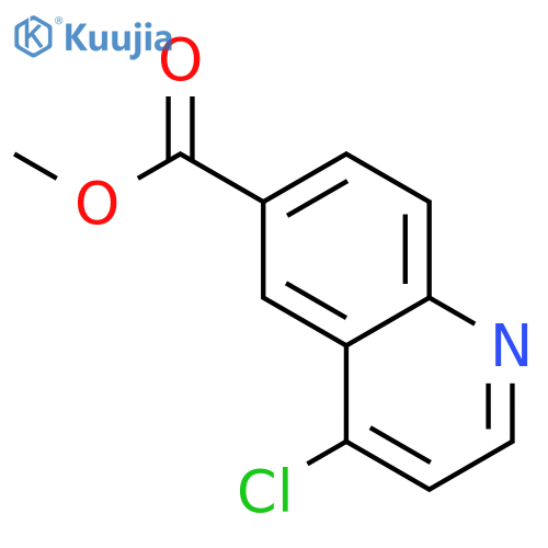 6-Quinolinecarboxylic acid, 4-chloro-, methyl ester structure