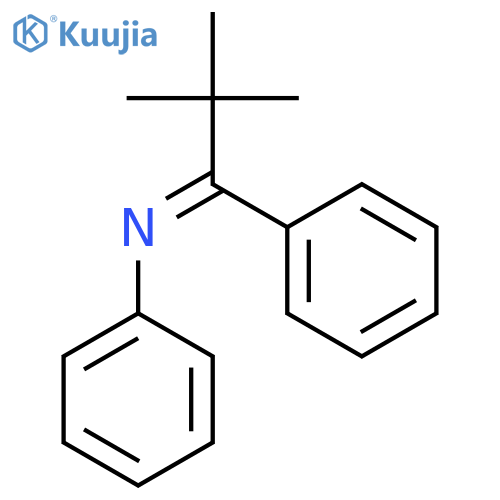 BENZENAMINE, N-(2,2-DIMETHYL-1-PHENYLPROPYLIDENE)- structure