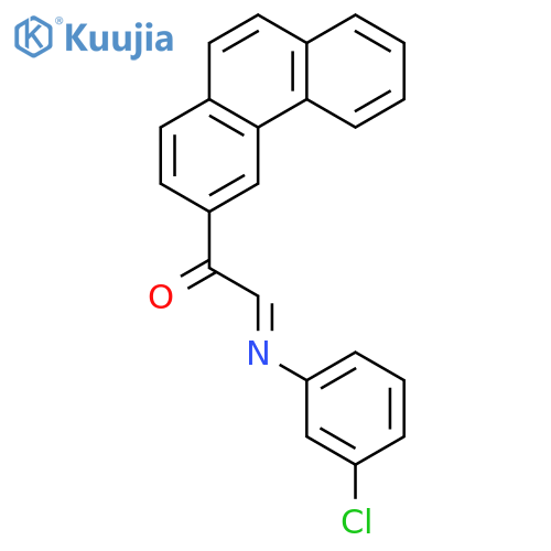 ETHANONE, 2-[(3-CHLOROPHENYL)IMINO]-1-(3-PHENANTHRENYL)- structure