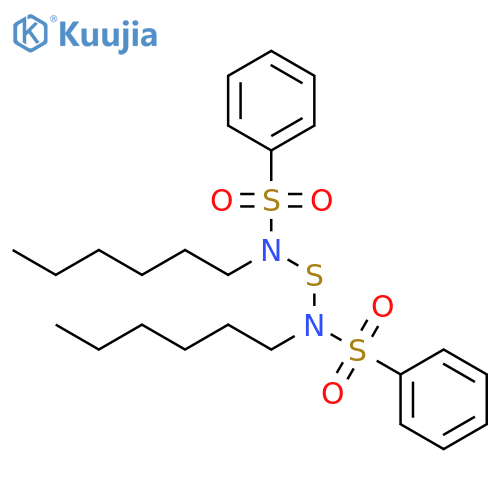 Benzenesulfonamide, N,N'-thiobis[N-hexyl- structure