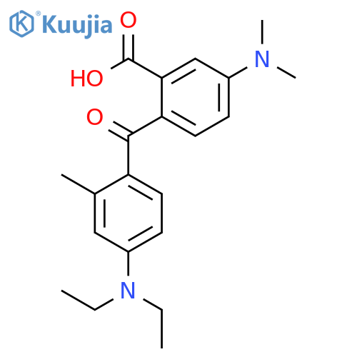 Benzoic acid, 2-[4-(diethylamino)-2-methylbenzoyl]-5-(dimethylamino)- structure