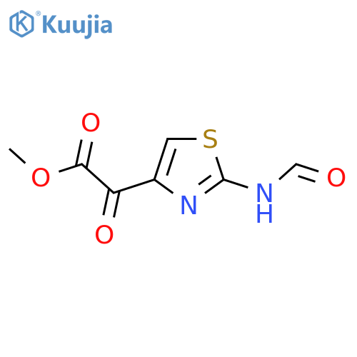 Methyl 2-(2-formamidothiazol-4-yl)-2-oxoacetate structure