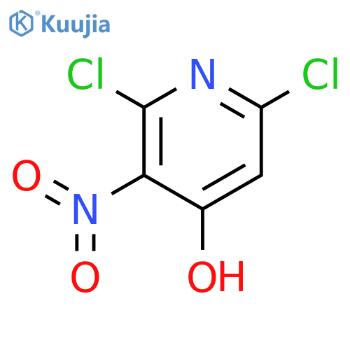2,6-dichloro-3-nitro-4-Pyridinol structure