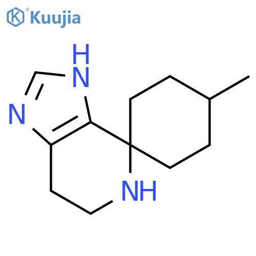 4-methyl-3',5',6',7'-tetrahydrospirocyclohexane-1,4'-imidazo4,5-cpyridine structure