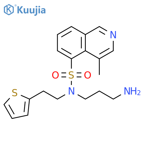5-Isoquinolinesulfonamide,N-(3-aminopropyl)-4-methyl-N-[2-(2-thienyl)ethyl]- structure