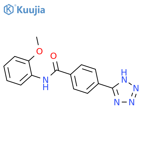 Benzamide, N-(2-methoxyphenyl)-4-(1H-tetrazol-5-yl)- structure