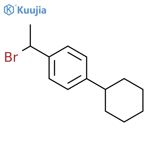 Benzene, 1-(1-bromoethyl)-4-cyclohexyl- structure