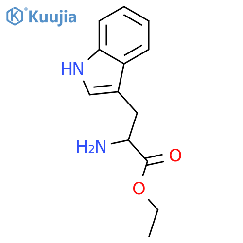 ethyl 2-amino-3-(1H-indol-3-yl)propanoate structure