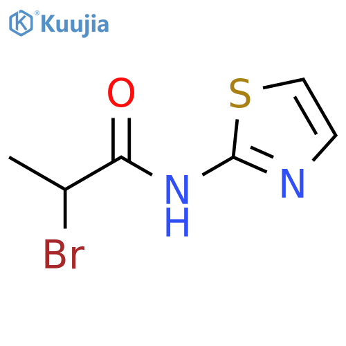 2-Bromo-N-1,3-thiazol-2-ylpropanamide structure