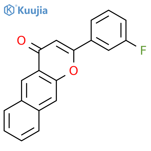 4H-Naphtho[2,3-b]pyran-4-one, 2-(3-fluorophenyl)- structure