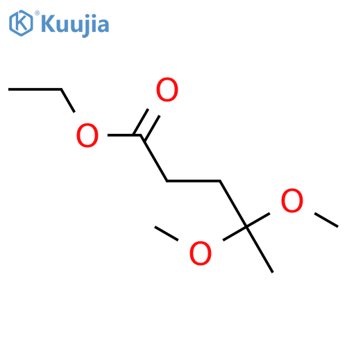 Pentanoic acid, 4,4-dimethoxy-, ethyl ester structure