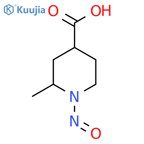 2-Methyl-1-nitrosopiperidine-4-carboxylic acid structure