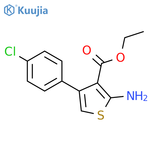Ethyl 2-amino-4-(4-chlorophenyl)thiophene-3-carboxylate structure