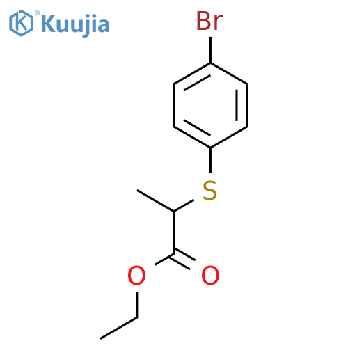ethyl 2-(4-bromophenyl)sulfanylpropanoate structure