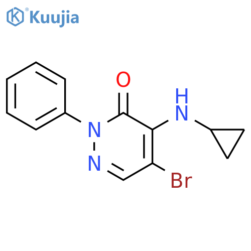 5-Bromo-4-(cyclopropylamino)-2-phenylpyridazin-3(2H)-one structure