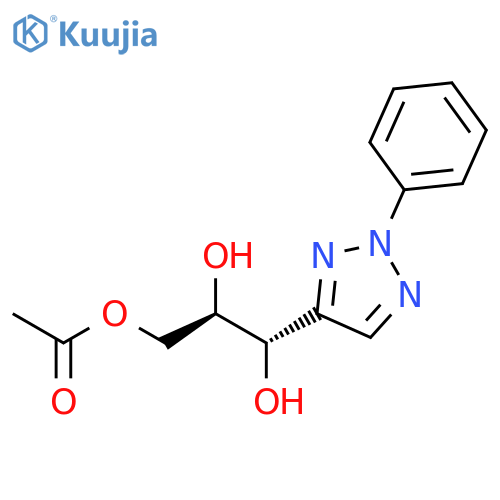 1,2,3-Propanetriol, 1-(2-phenyl-2H-1,2,3-triazol-4-yl)-, 3-acetate,(1S,2R)- structure