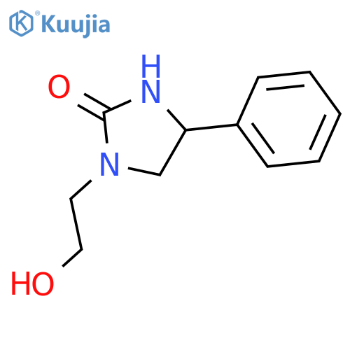 1-(2-hydroxyethyl)-4-phenylimidazolidin-2-one structure