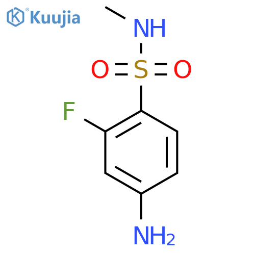 4-Amino-2-fluoro-N-methyl-benzenesulfonamide structure