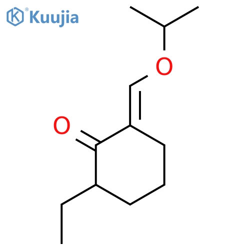CYCLOHEXANONE, 2-ETHYL-6-[(1-METHYLETHOXY)METHYLENE]- structure