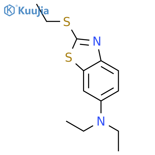 6-BENZOTHIAZOLAMINE, N,N-DIETHYL-2-(ETHYLTHIO)- structure